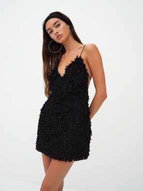For Love And Lemons | Dresses | For Love Lemons Tamera Black Velvet Ruched  Rosette Mini Dress M | Poshmark